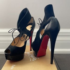 Christian Louboutin Black Platform Pump 38